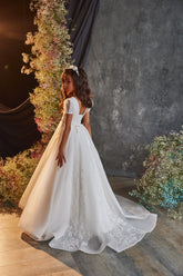 Victoria Bloom Couture Gown - Elegant Communion Dress by Pentelei Couture